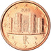 Italy, Euro Cent, 2018, MS(63), Copper Plated Steel, KM:New