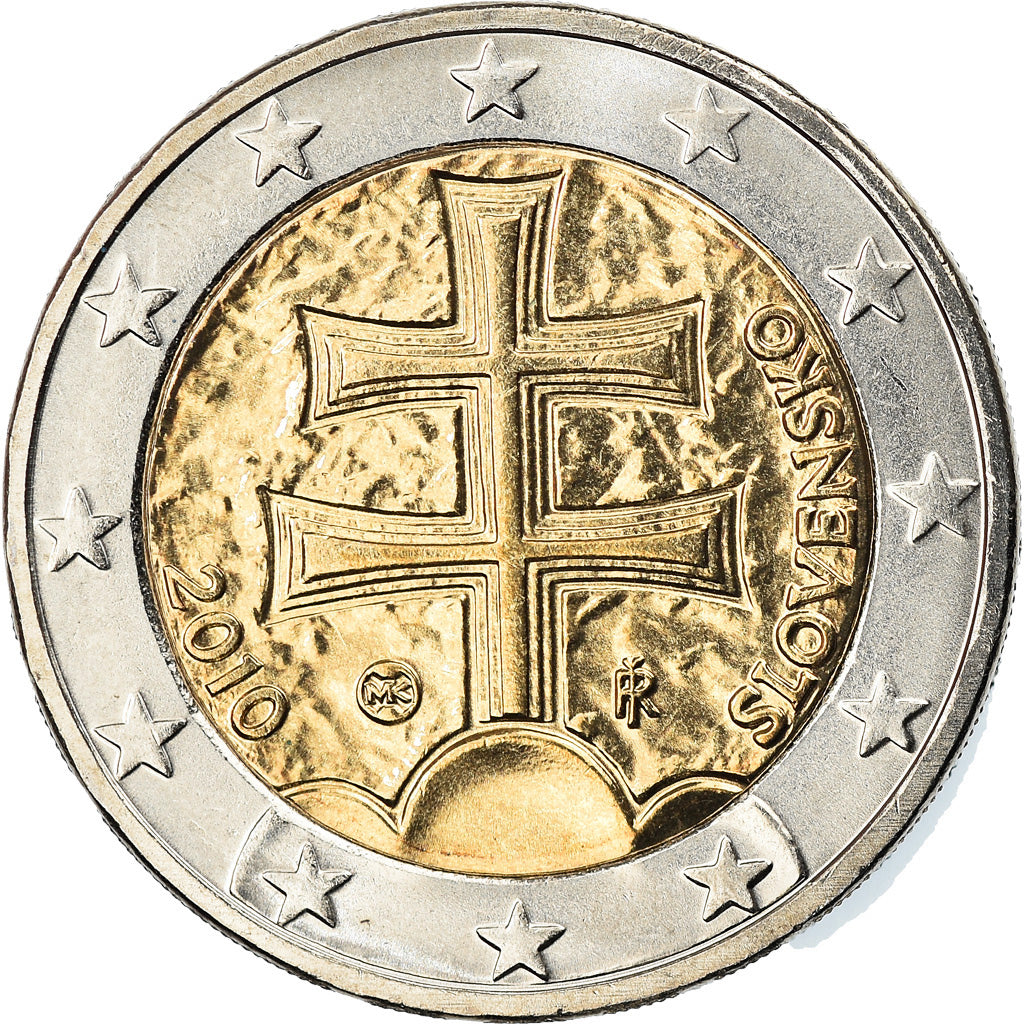 Slovakia, 2 Euro, 2010, Kremnica, MS(63), Bi-Metallic, KM:102