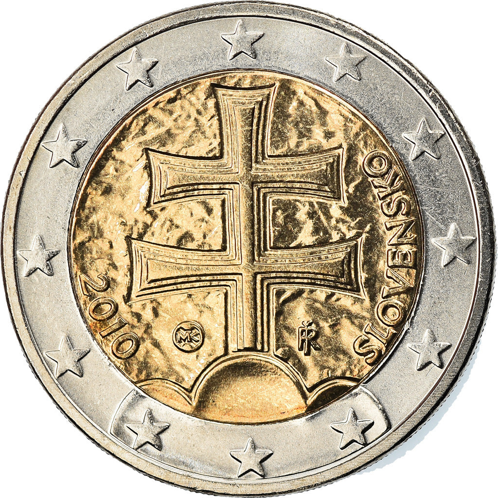 Slovakia, 2 Euro, 2010, Kremnica, MS(63), Bi-Metallic, KM:102