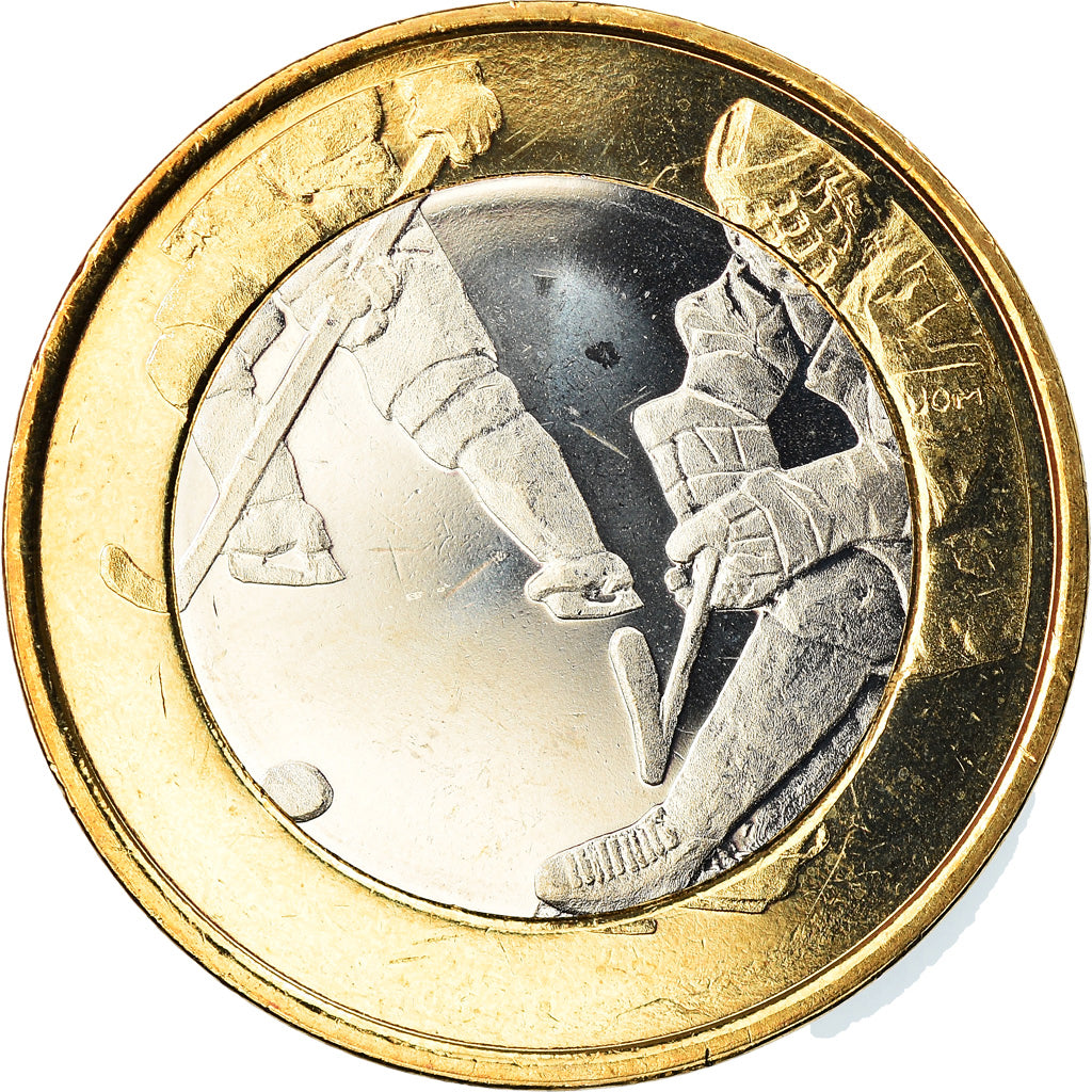 Finnland, 5 Euro, Le hockey sur glace, 2016, Vantaa, UNZ, Bi-Metallic, KM:243