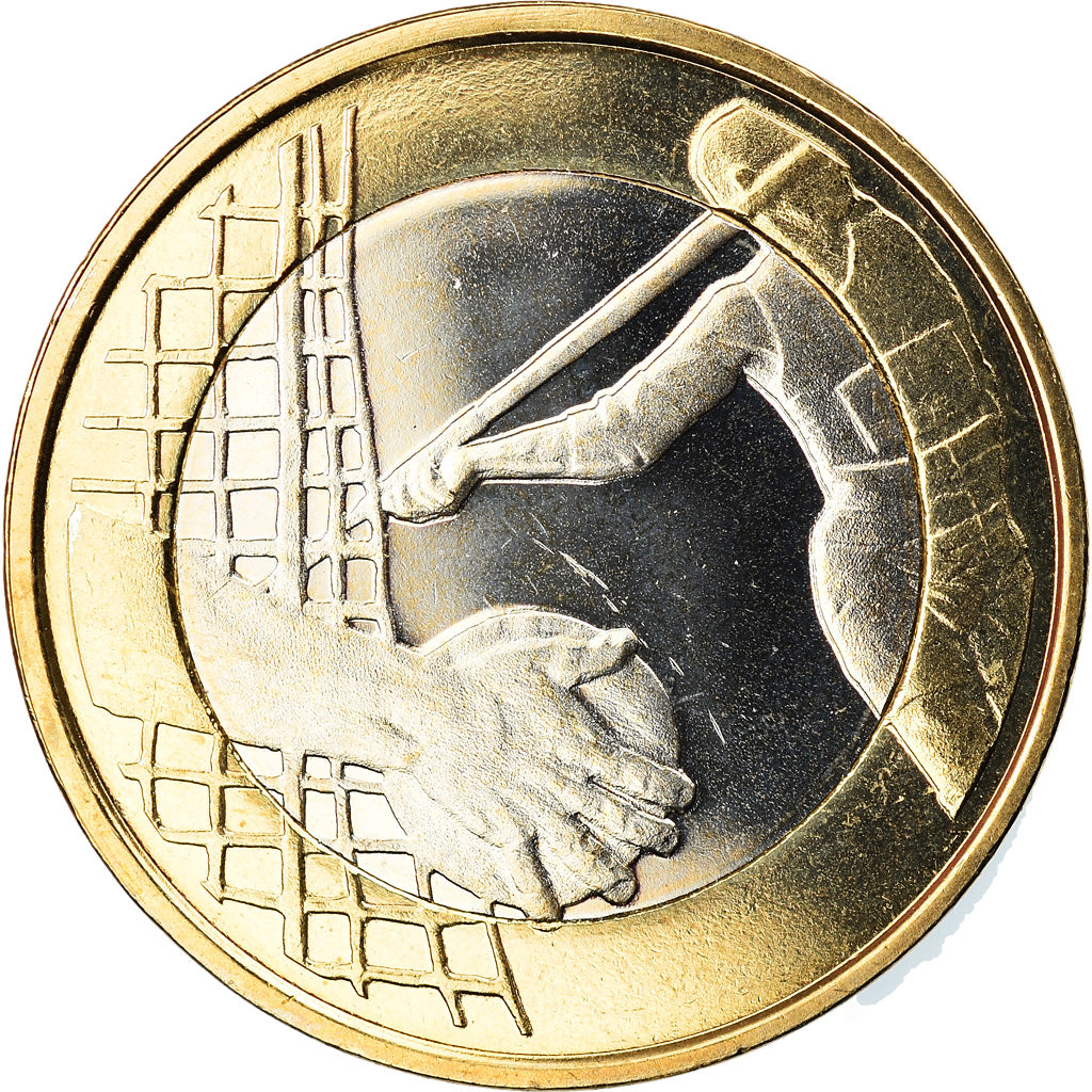 Finland, 5 Euro, Atletiek, 2016, MS(63), Bi-Metallic, KM:New