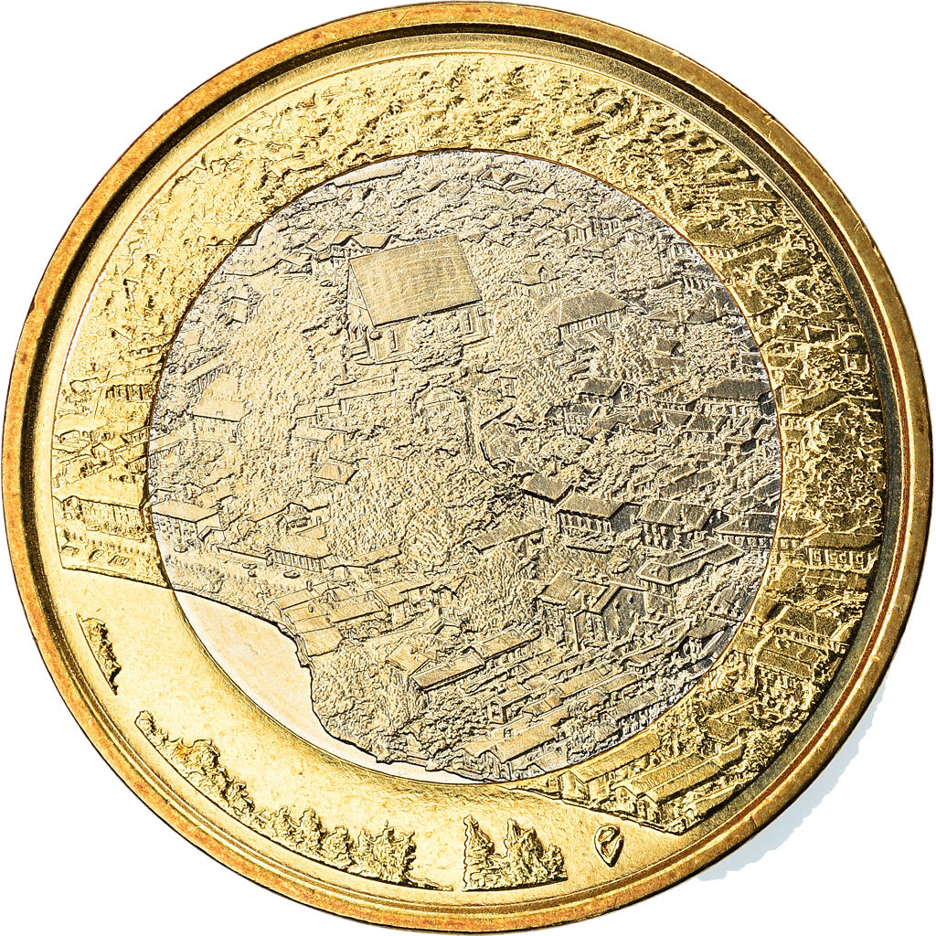 Finlandia, 5 Euro, Porvoonjoki River Valley and Old, 2018, SPL, Bi-metallico