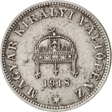 Hungary, 20 Fillér, 1918, AU(50-53), Iron, KM:498