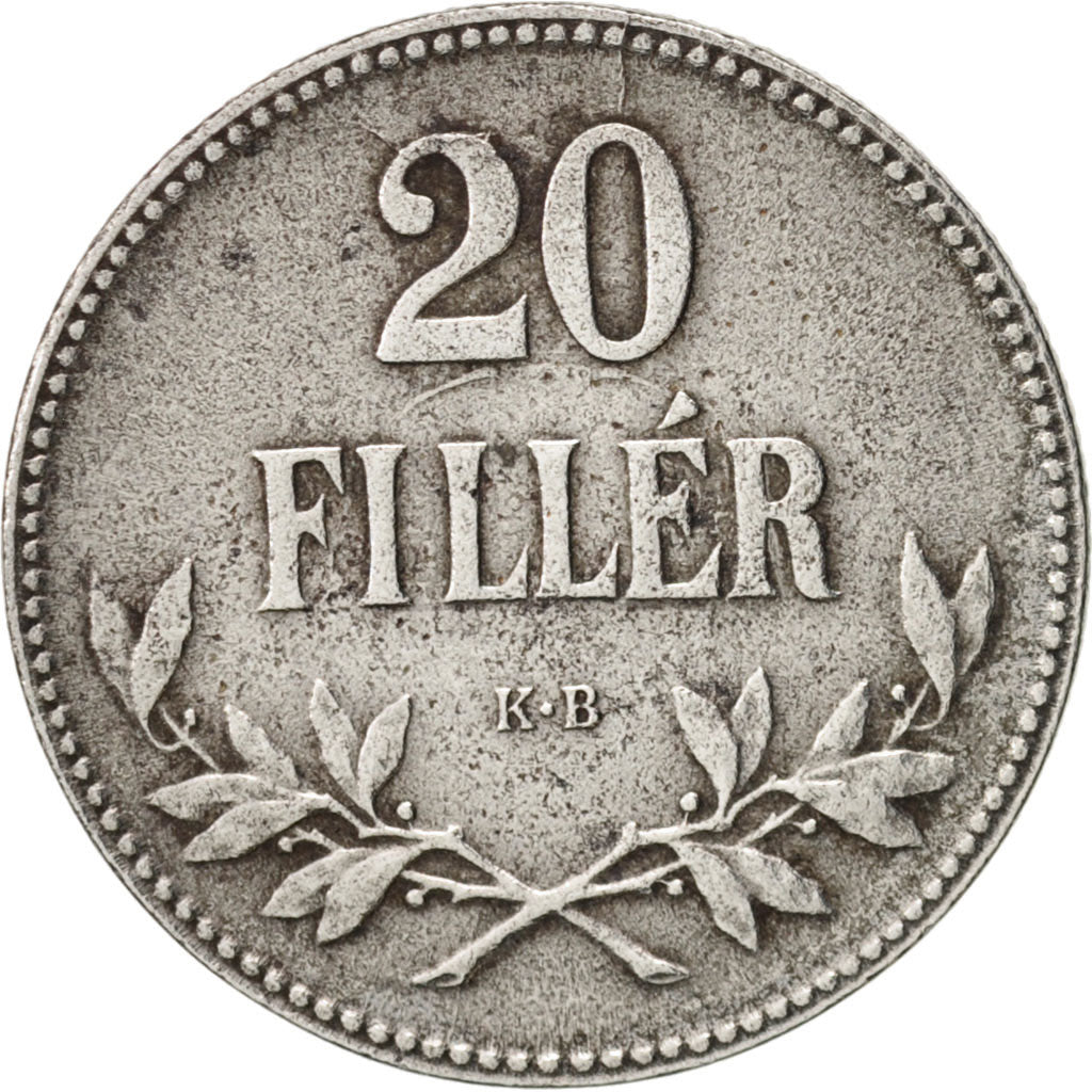Hungary, 20 Fillér, 1918, AU(50-53), Iron, KM:498