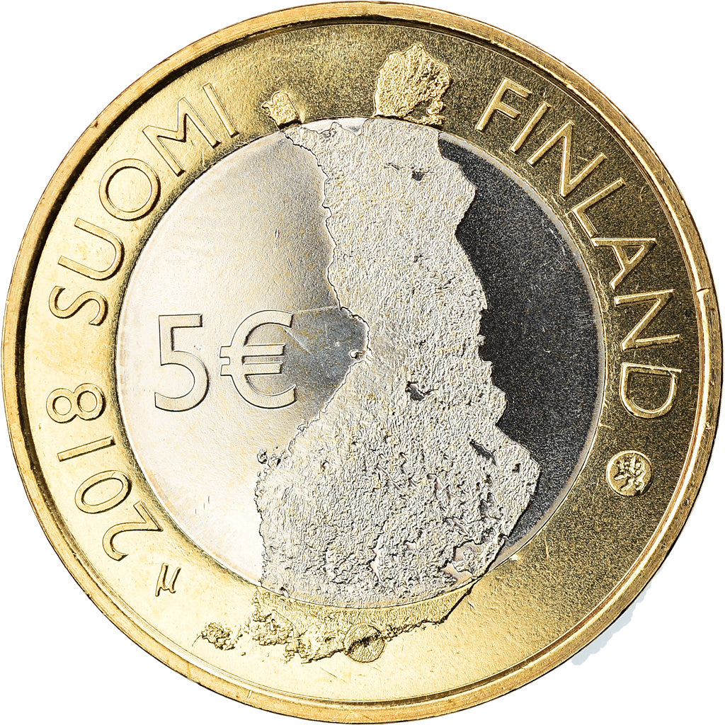 Finland, 5 Euro, Finnish National Landscapes Maritime Helsinki, 2018, MS(63)