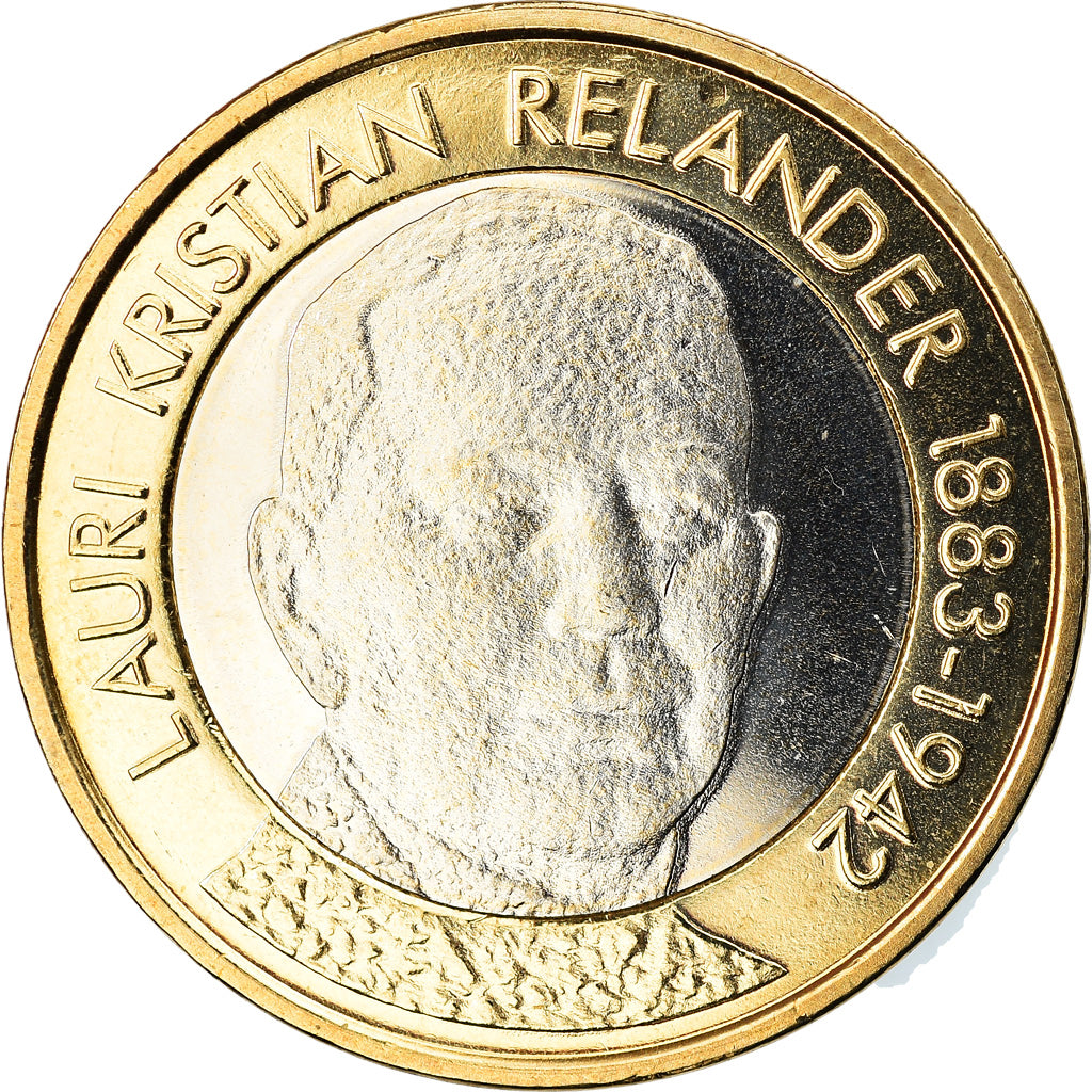 Finland, 5 Euro, RELANDER, 2016, MS(63), Bi-Metallic, KM:New