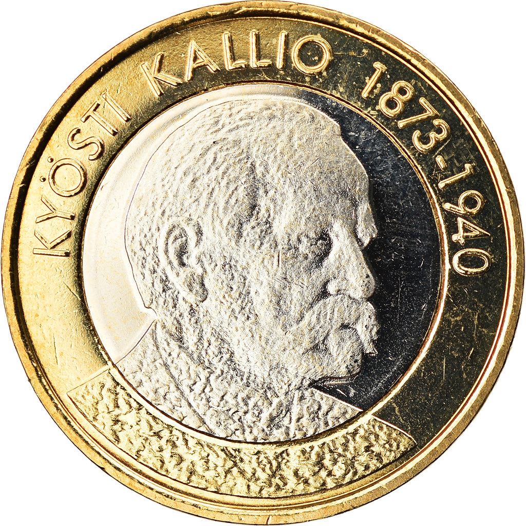 Finland, 5 Euro, KALLIO, 2016, MS(63), Bi-Metallic, KM:New