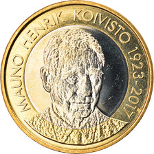 Finland, 5 Euro, MAUNO KOIVISTO, 2018, MS(63), Bi-Metallic, KM:New