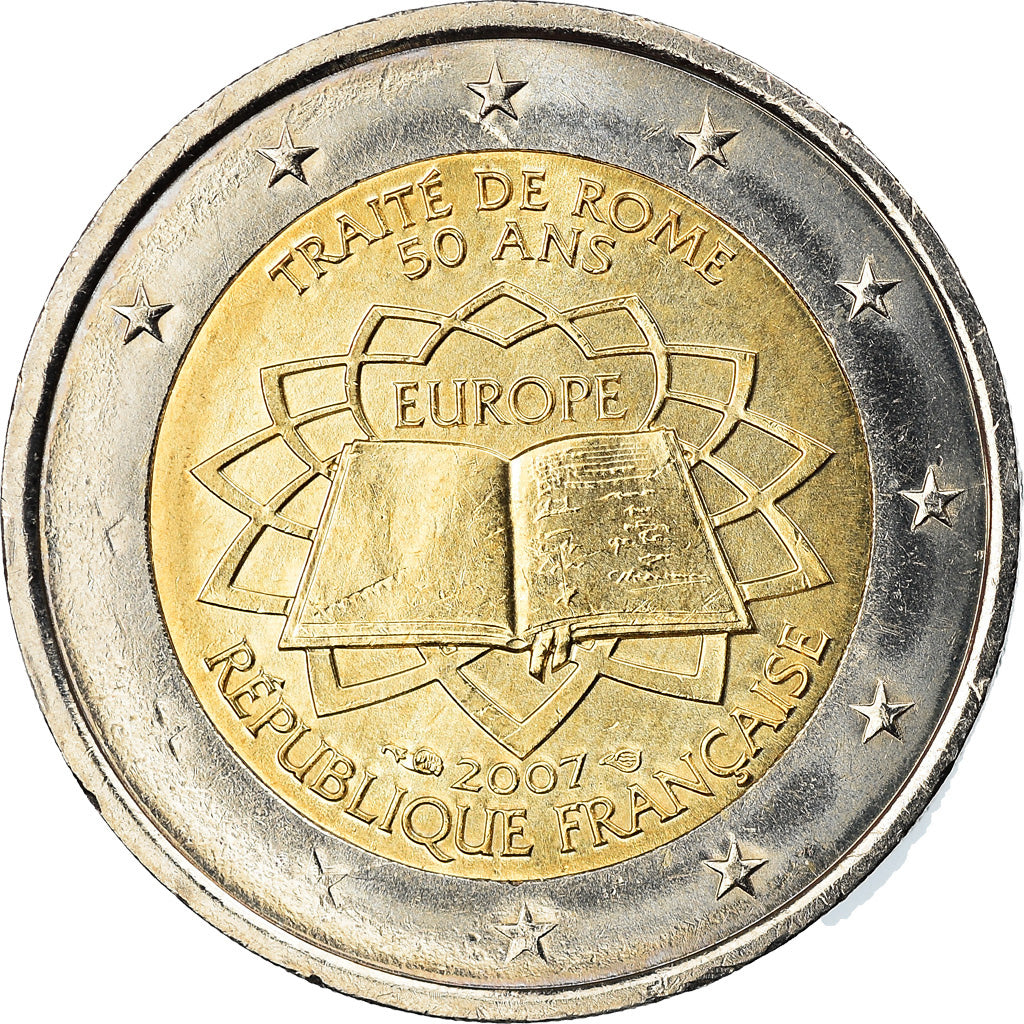 Francja, 2 Euro, 2007, Paris, AU(50-53), Bimetaliczny, KM:1460