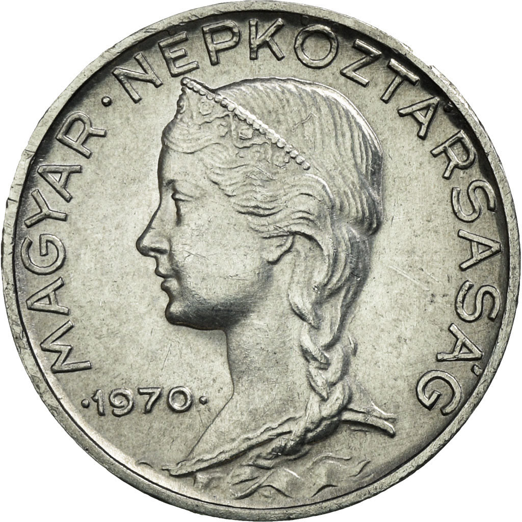 Coin, Hungary, 5 Filler, 1970, Budapest, AU(50-53), Aluminum, KM:549