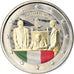 Italy, 2 Euro, Constitution italienne, 2018, Colourized, MS(63), Bi-Metallic