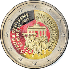 Germany, 2 Euro, Réunification, 2015, Colourized, MS(63), Bi-Metallic, KM:New