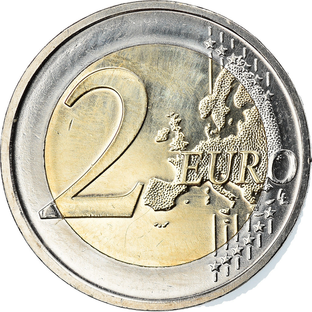Allemagne, 2 Euro, Chute du Mur de Berlin, 2019, Karlsruhe, Colorisé, SPL