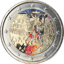 Germany, 2 Euro, Chute du Mur de Berlin, 2019, Karlsruhe, Colourized, MS(63)