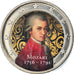 Austria, 2 Euro, Mozart, 2016, Colourized, MS(63), Bi-Metallic, KM:New