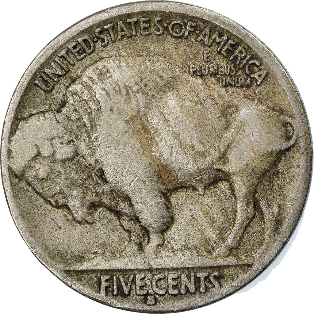 Monnaie, États-Unis, Buffalo Nickel, 5 Cents, 1935, U.S. Mint, San Francisco