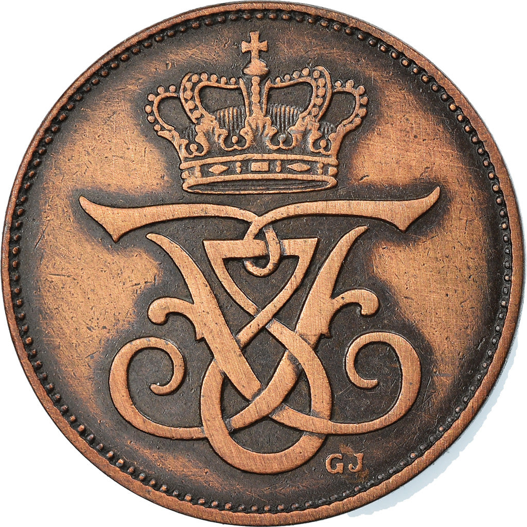 Coin, Denmark, Frederik VIII, 2 Öre, 1909, Copenhagen, AU(55-58), Bronze