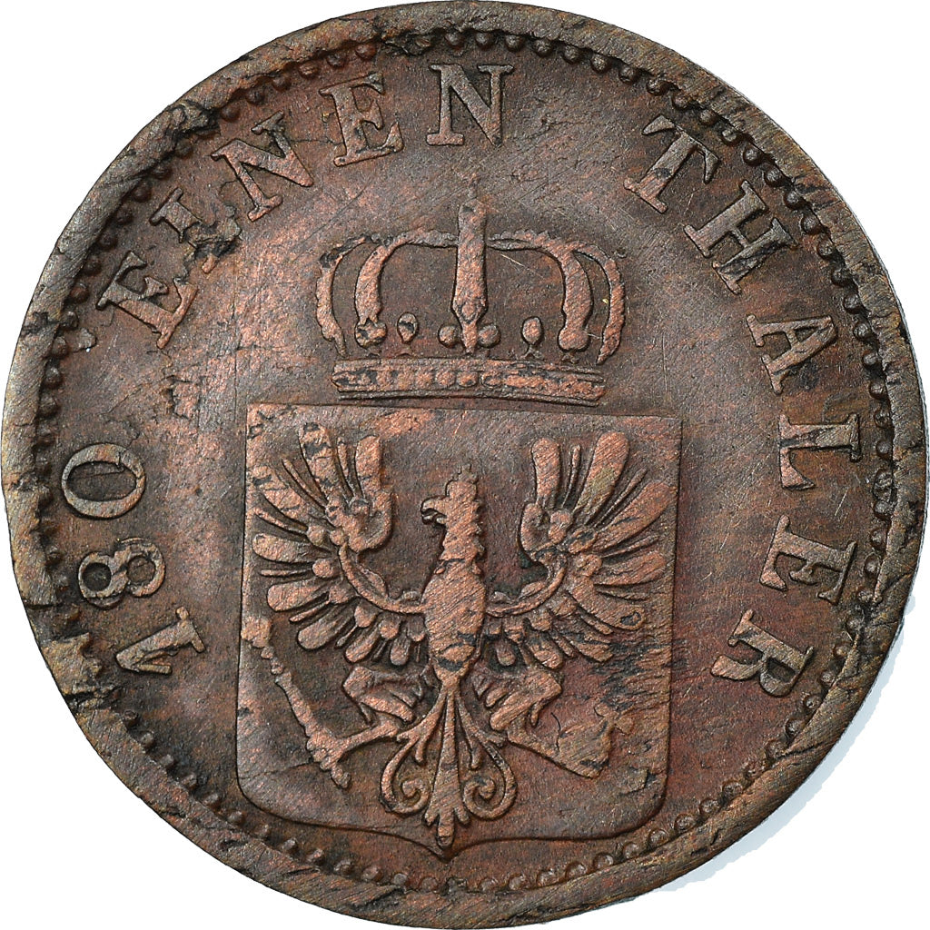 Coin, German States, PRUSSIA, Wilhelm I, 2 Pfennig, 1868, Brunswick, EF(40-45)