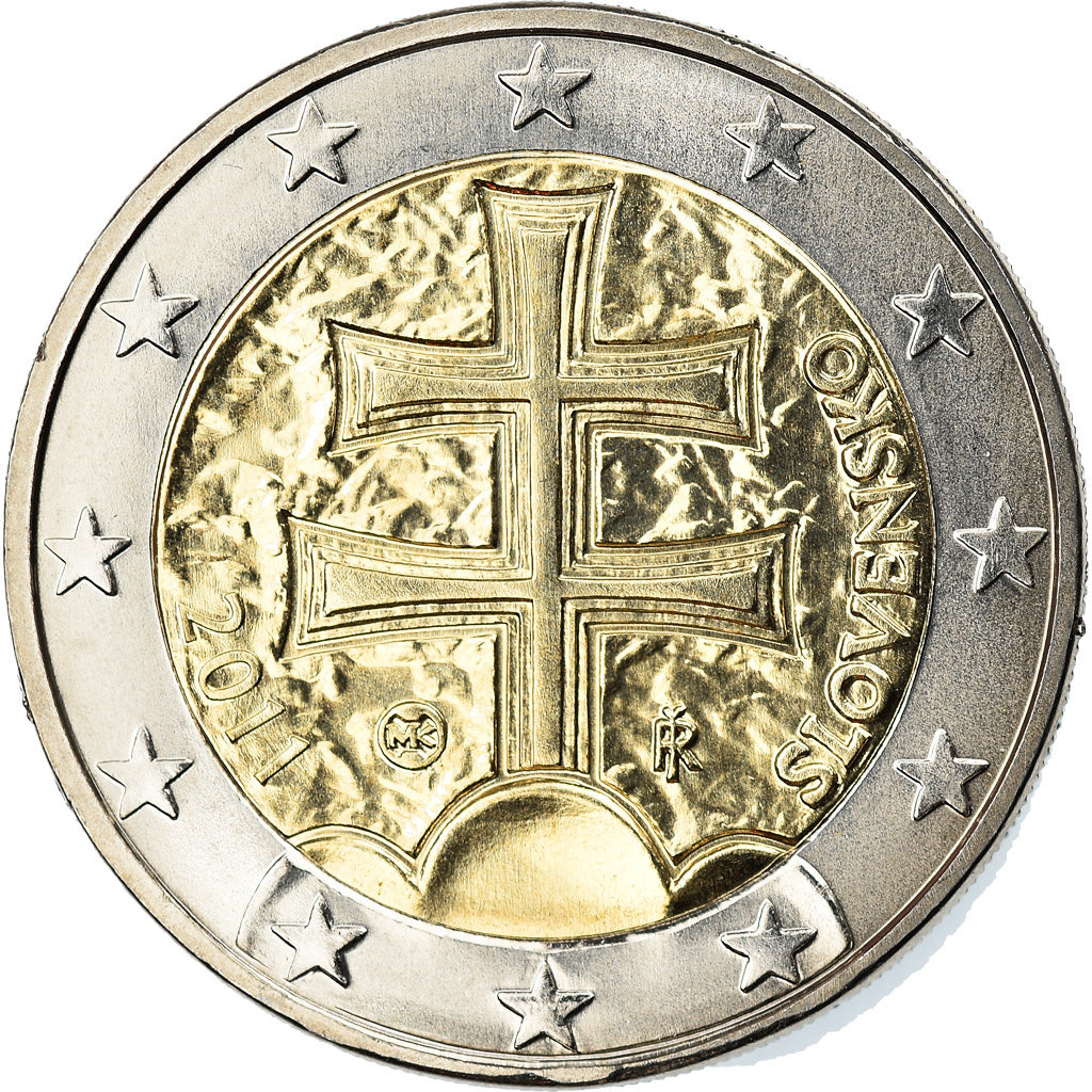 Slovacchia, 2 Euro, 2011, Kremnica, SPL, Bi-metallico, KM:102