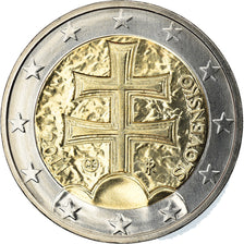 Słowacja, 2 Euro, 2011, Kremnica, MS(63), Bimetaliczny, KM:102