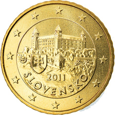 Slowakei, 50 Euro Cent, 2011, Kremnica, UNZ, Messing, KM:100