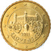 Eslováquia, 10 Euro Cent, 2011, Kremnica, MS(63), Latão, KM:98