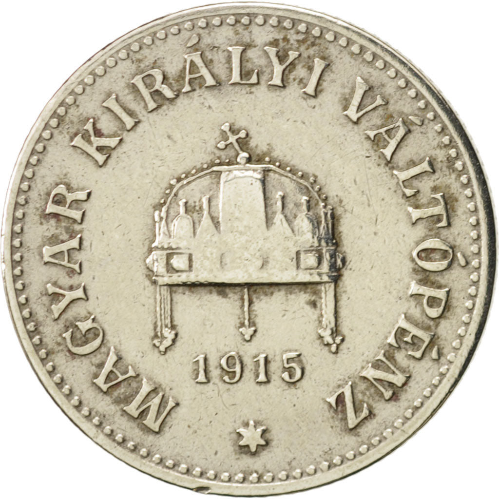 Hungary, Karl I, 10 Filler, 1915, EF(40-45), Iron, KM:496