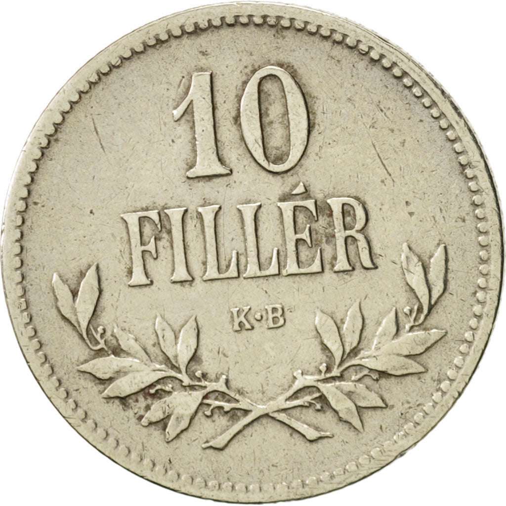 Hungary, Karl I, 10 Filler, 1915, EF(40-45), Iron, KM:496