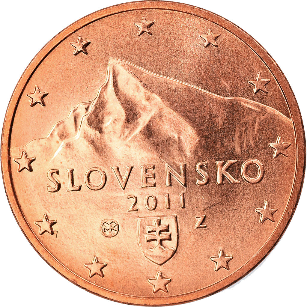 Slovakia, 5 Euro Cent, 2011, Kremnica, MS(63), Copper Plated Steel, KM:97
