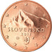 Eslováquia, 5 Euro Cent, 2011, Kremnica, MS(63), Aço Cromado a Cobre, KM:97