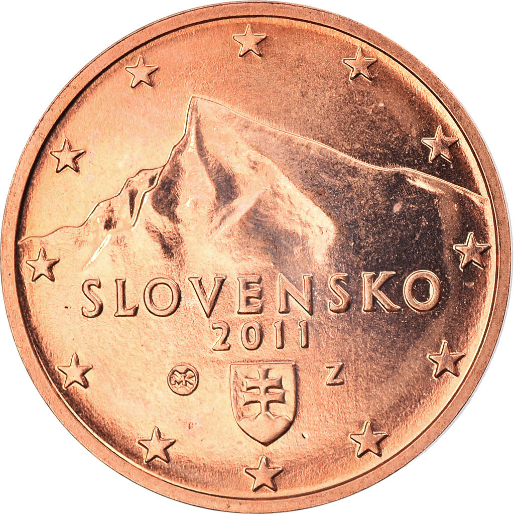 Slovacchia, 2 Euro Cent, 2011, Kremnica, SPL, Acciaio placcato rame, KM:96