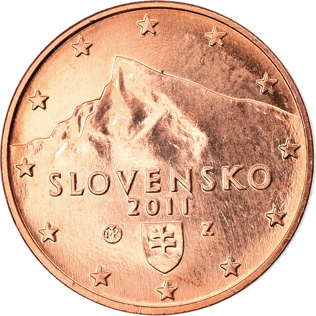 Slowakei, Euro Cent, 2011, Kremnica, UNZ, Copper Plated Steel, KM:95