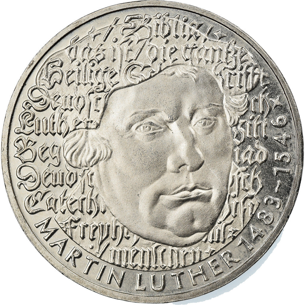 Coin, GERMANY - FEDERAL REPUBLIC, 5 Mark, 1983, Karlsruhe, Germany, MS(60-62)