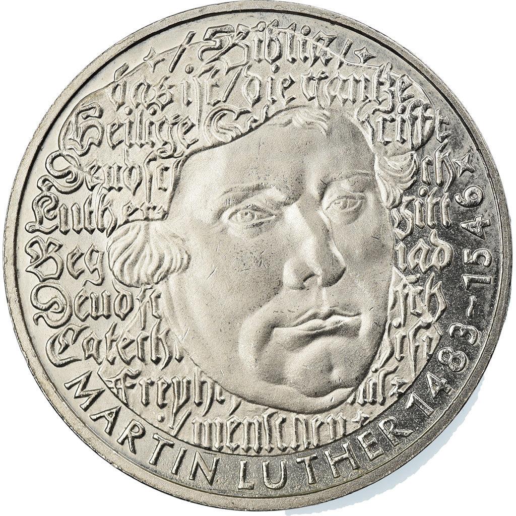 Coin, GERMANY - FEDERAL REPUBLIC, 5 Mark, 1983, Karlsruhe, Germany, MS(63)