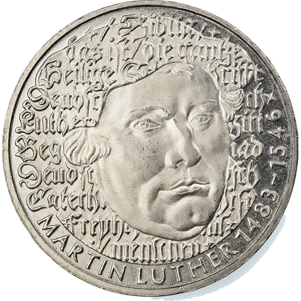Coin, GERMANY - FEDERAL REPUBLIC, 5 Mark, 1983, Karlsruhe, Germany, AU(50-53)