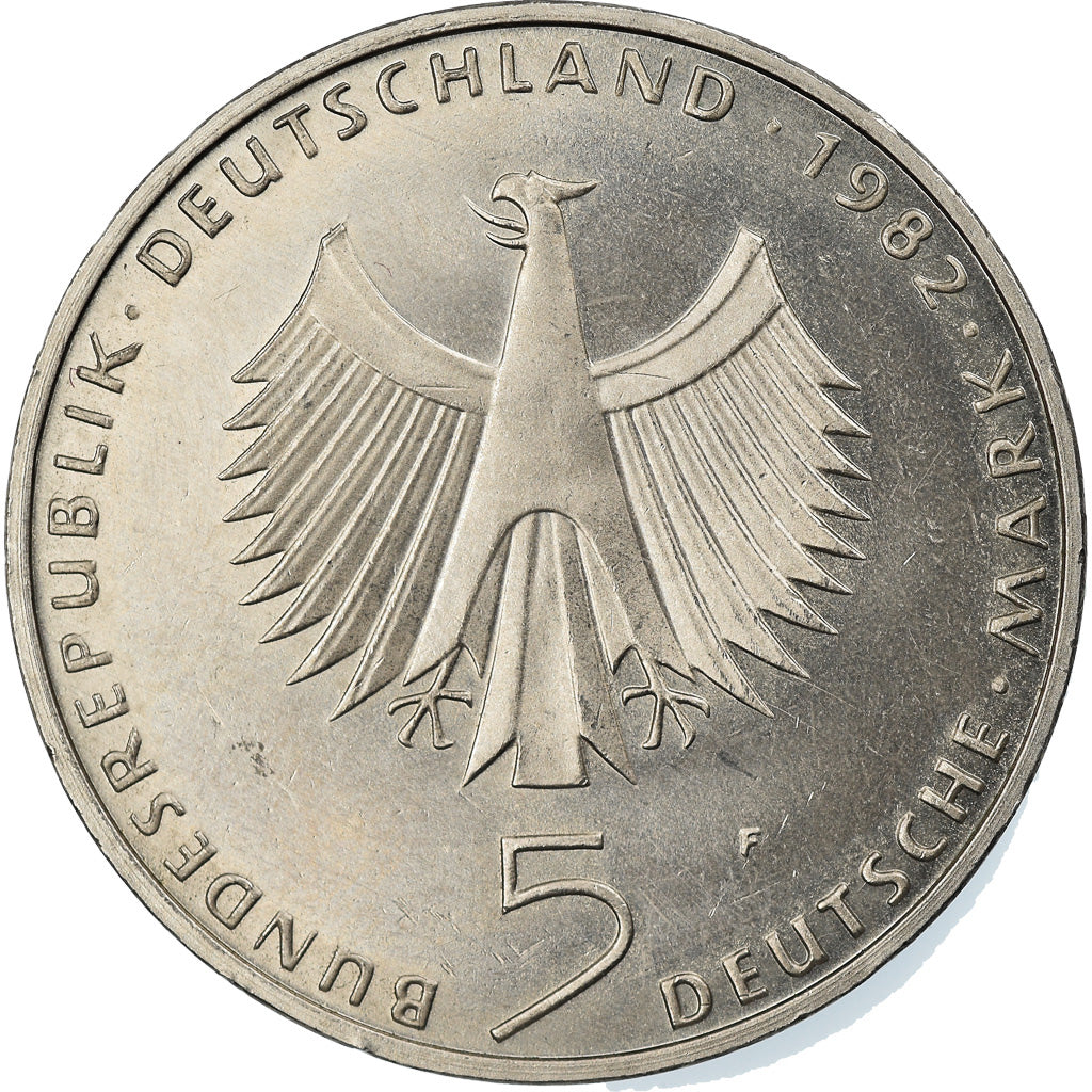 Münze, Bundesrepublik Deutschland, 5 Mark, 1982, Stuttgart, Germany, VZ