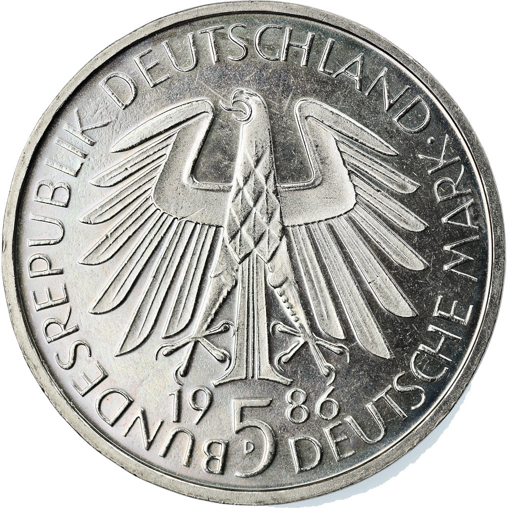 Coin, GERMANY - FEDERAL REPUBLIC, 5 Mark, 1986, Munich, Germany, MS(60-62)