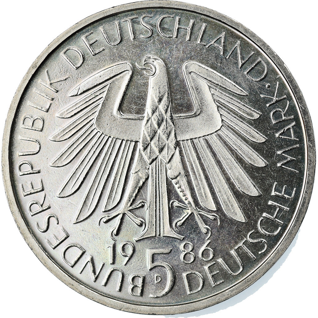 Coin, GERMANY - FEDERAL REPUBLIC, 5 Mark, 1986, Munich, Germany, MS(63)