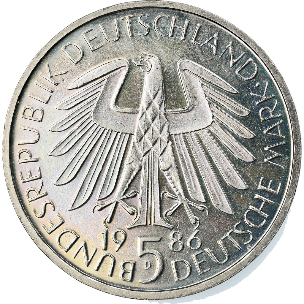 Coin, GERMANY - FEDERAL REPUBLIC, 5 Mark, 1986, Munich, Germany, MS(65-70)