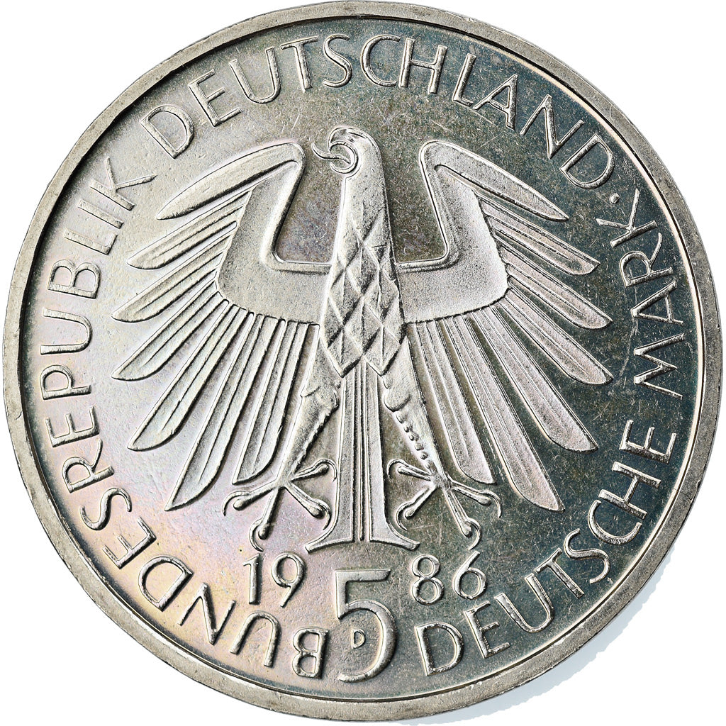 Moneta, GERMANIA - REPUBBLICA FEDERALE, 5 Mark, 1986, Munich, Germany, SPL