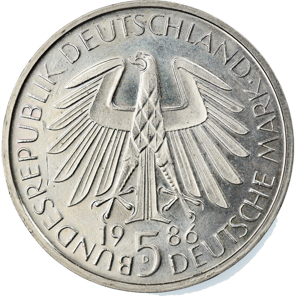Coin, GERMANY - FEDERAL REPUBLIC, 5 Mark, 1986, Munich, Germany, MS(63)