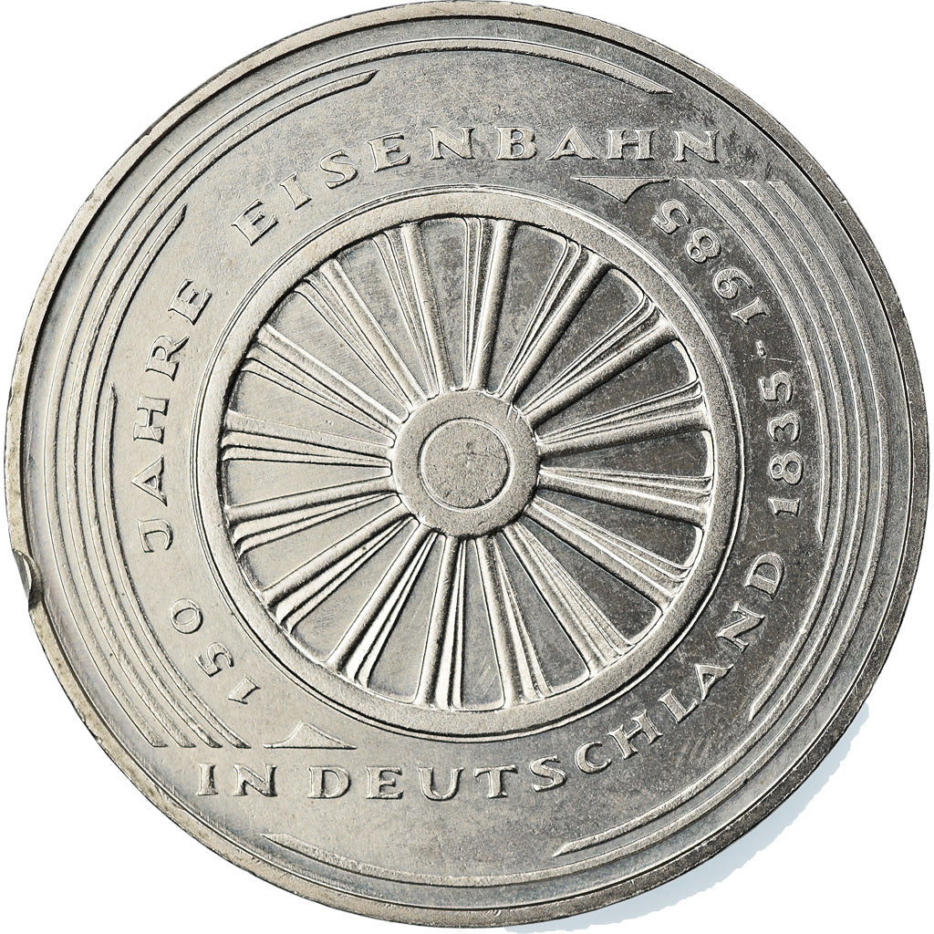 Munten, Federale Duitse Republiek, 5 Mark, 1985, Karlsruhe, Germany, UNC-