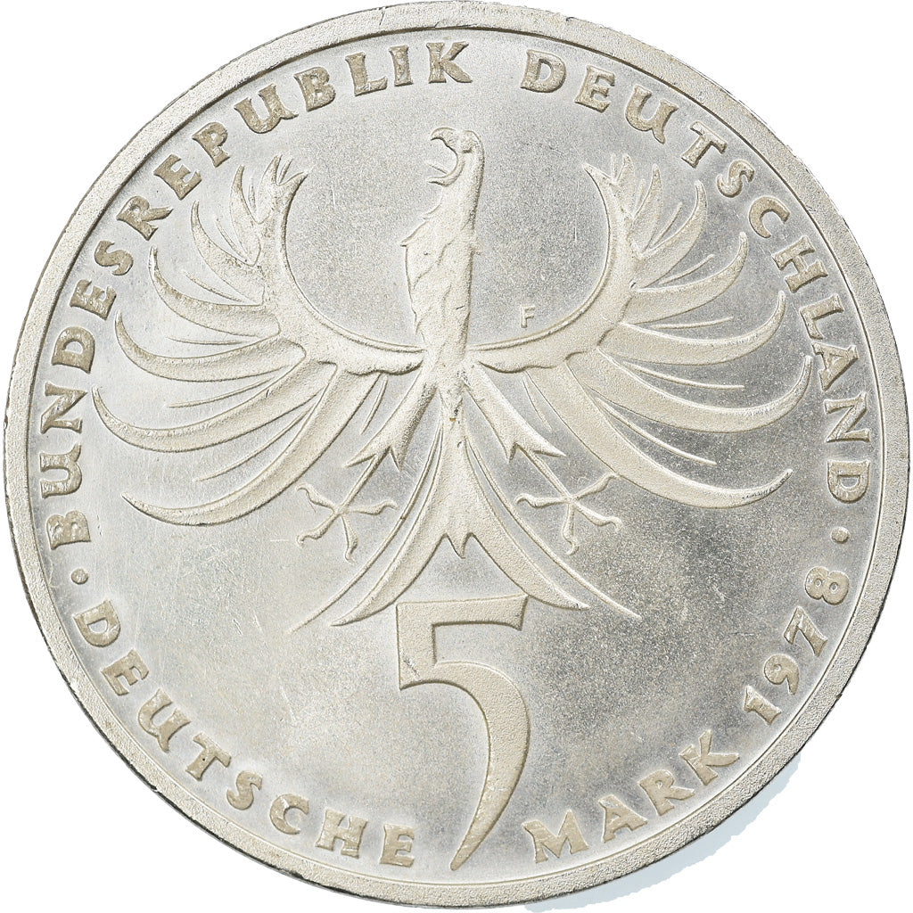 Münze, Bundesrepublik Deutschland, 5 Mark, 1978, Stuttgart, Germany, SS+