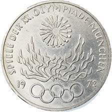 Coin, GERMANY - FEDERAL REPUBLIC, 10 Mark, 1972, Hamburg, AU(55-58), Silver