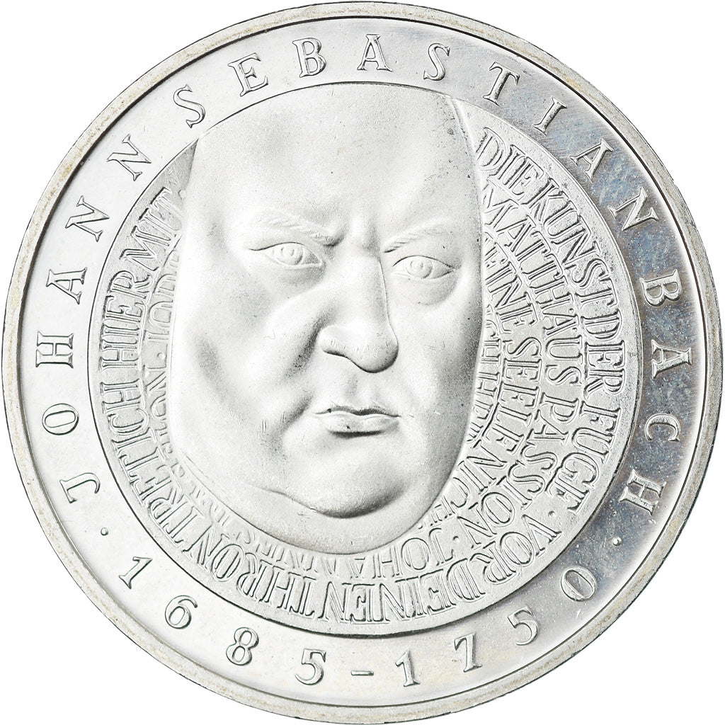 Moneda, ALEMANIA - REPÚBLICA FEDERAL, 10 Mark, 2000, Stuttgart, SC, Plata