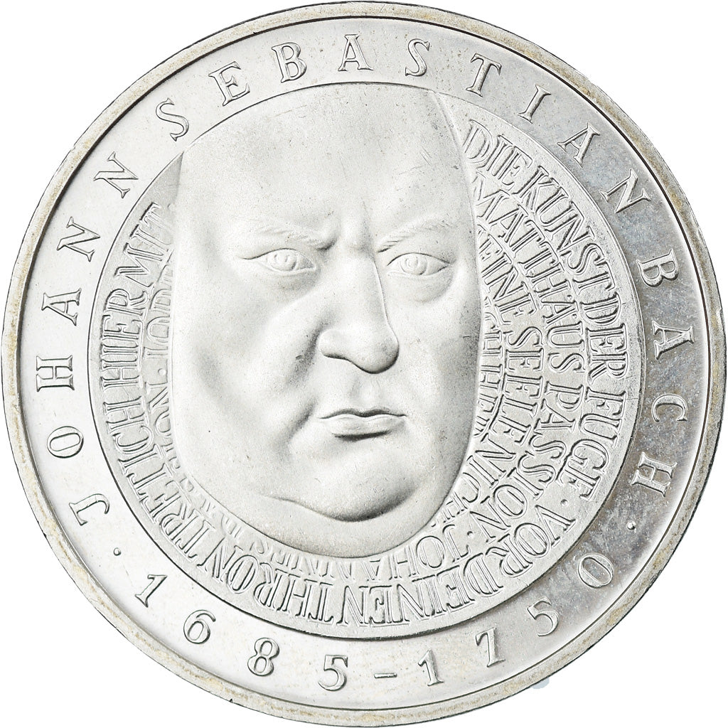 Coin, GERMANY - FEDERAL REPUBLIC, 10 Mark, 2000, Hamburg, AU(50-53), Silver