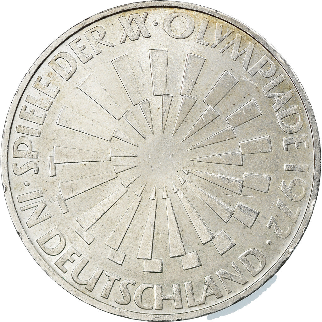 Coin, GERMANY - FEDERAL REPUBLIC, 10 Mark, 1972, Munich, AU(55-58), Silver