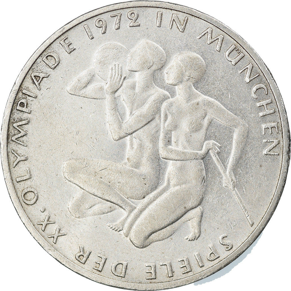 Monnaie, République fédérale allemande, 10 Mark, 1972, Stuttgart, TTB+