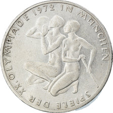Coin, GERMANY - FEDERAL REPUBLIC, 10 Mark, 1972, Stuttgart, AU(50-53), Silver