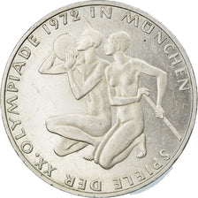 Coin, GERMANY - FEDERAL REPUBLIC, 10 Mark, 1972, Hamburg, AU(50-53), Silver